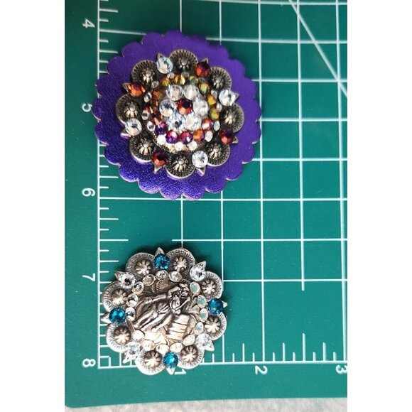 Western Beaded Keychain With Snap-On Purse Accessory and 2 interchangeable conch - Picture 8 of 14